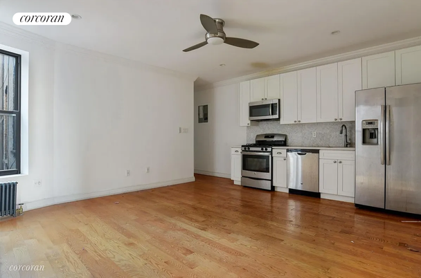 Empty room, Interior, Stone Walls, Wood Texture Flooring