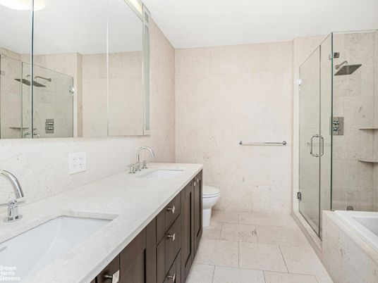 Bathroom, Dual Sink Vanities, Glass Shower, Interior