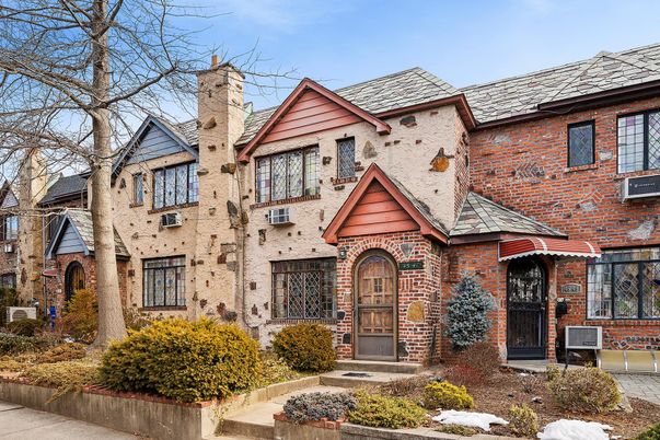 Exterior, Facade, Brick Facade, Tudor Revival