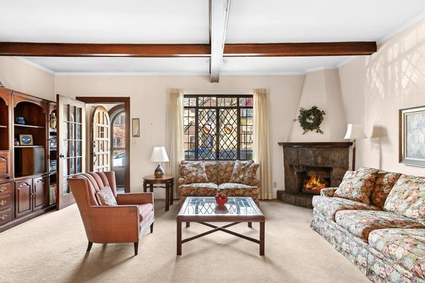 Fireplace, Interior, Living room, Wooden Beams