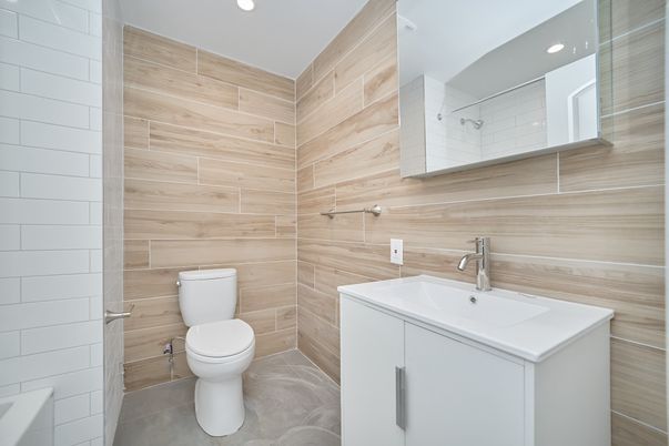 Bathroom, Interior, Recessed Lighting, Wooden Walls