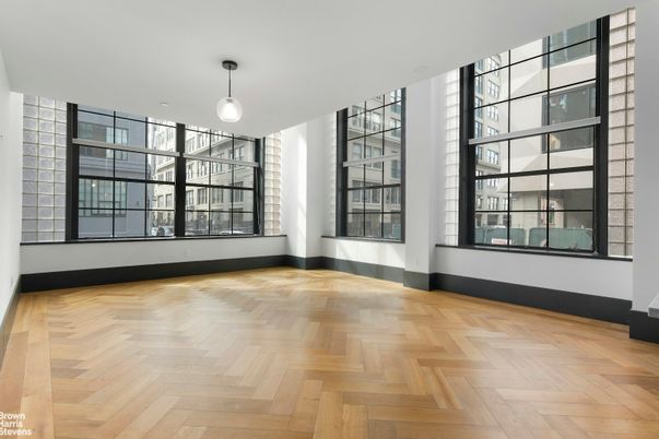 Empty room, Interior, Pendant Lights, Wood Texture Flooring