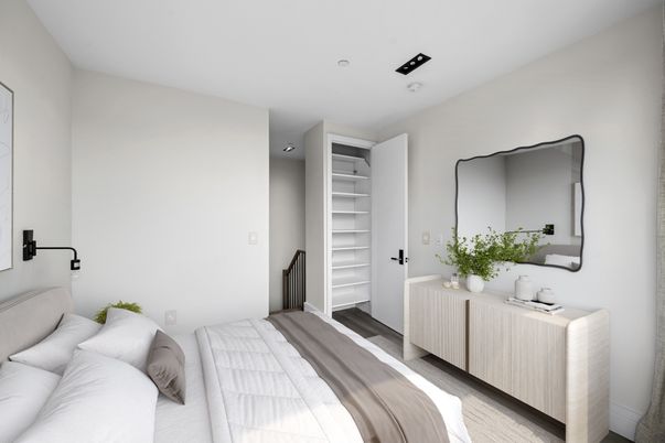 Bedroom, Interior, Recessed Lighting