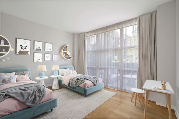 Bedroom, Interior, Wood Texture Flooring