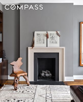 Fireplace, Interior, Wood Texture Flooring