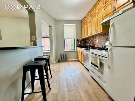 Interior, Kitchen, Wood Texture Flooring