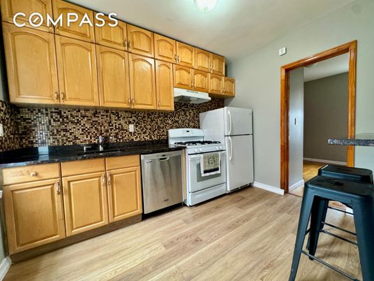 Interior, Kitchen, Wood Texture Flooring
