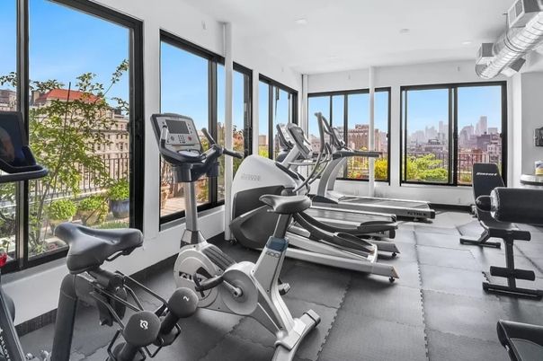 Fitness Equipment, Gym, Interior, Recessed Lighting