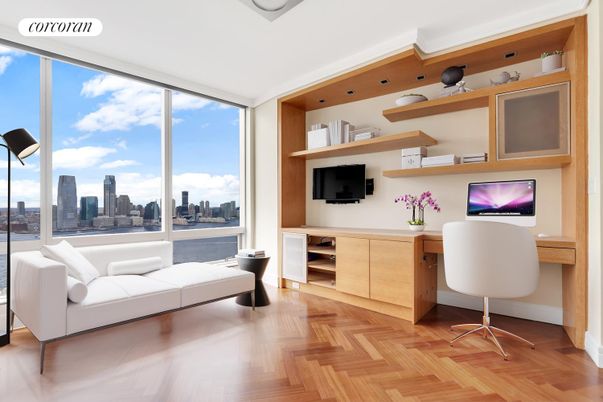 Home Office, Interior, Wood Texture Flooring