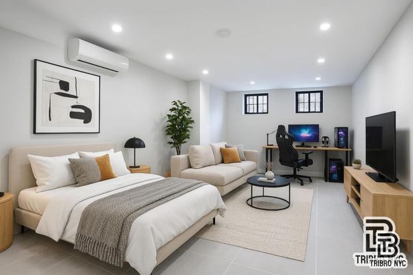 Bedroom, Home Office, Interior, Recessed Lighting