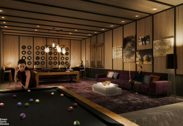 Billiard Table, Game Room, Interior, Pendant Lights, Recessed Lighting, Wooden Ceilings, Wooden Walls