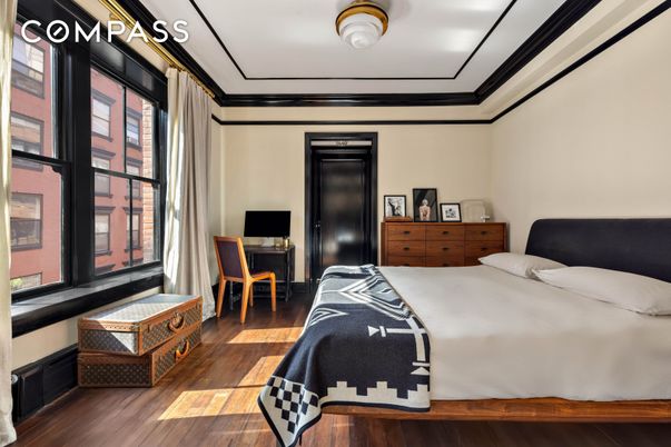 Bedroom, Interior, Wood Texture Flooring