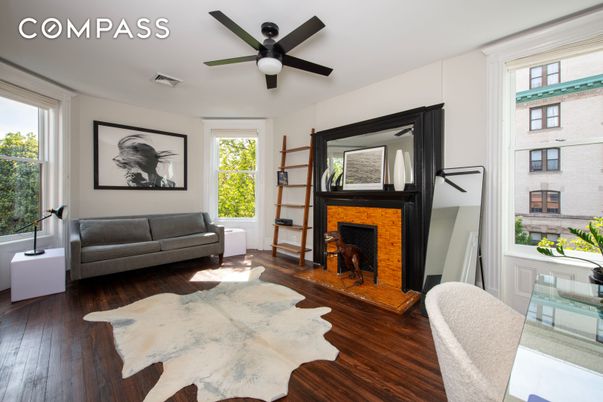 Fireplace, Interior, Wood Texture Flooring