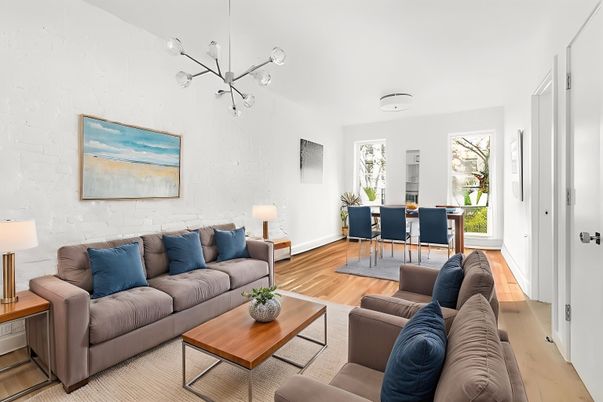 Dining room, Interior, Living room, Pendant Lights, Wood Texture Flooring