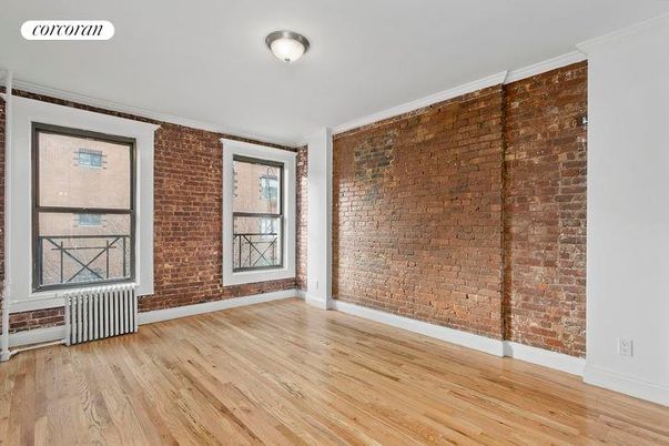 Empty room, Interior, Stone Walls, Wood Texture Flooring