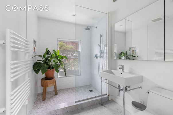 Bathroom, Glass Shower, Interior, Marble