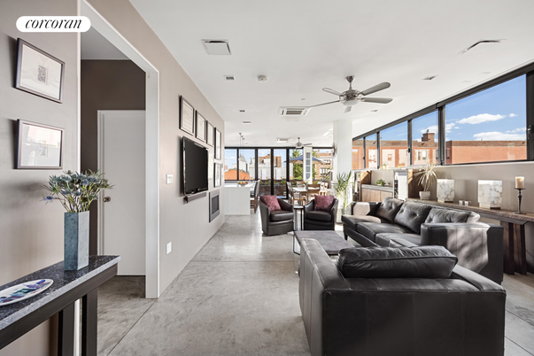 Interior, Living room, Recessed Lighting
