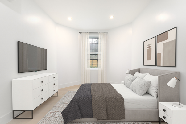 Bedroom, Interior, Recessed Lighting
