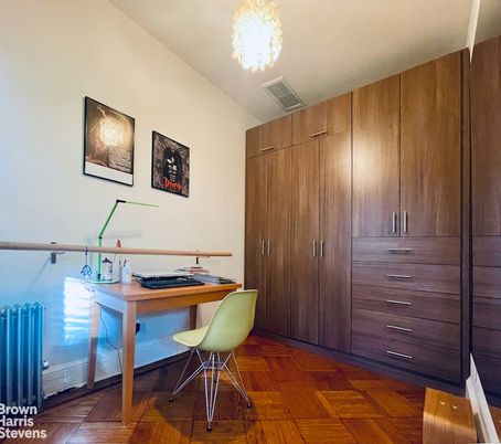 Chandelier, Home Office, Interior, Wood Texture Flooring