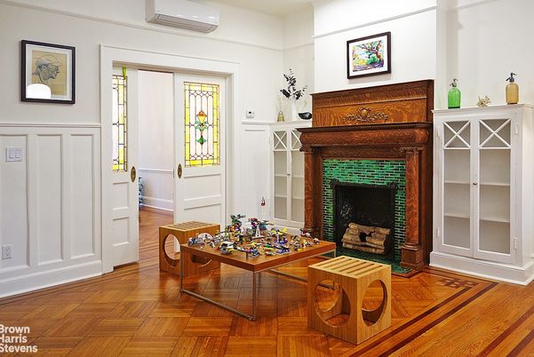Fireplace, Interior, Wood Texture Flooring