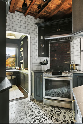 Interior, Kitchen, Stainless Steel Appliances, Stone Walls, Wooden Beams, Wooden Ceilings