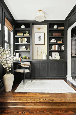 Home Office, Interior, Wood Texture Flooring