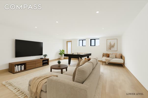 Billiard Table, Game Room, Interior, Living room, Recessed Lighting, Wood Texture Flooring