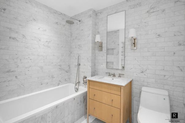 Bathroom, Interior, Marble Walls