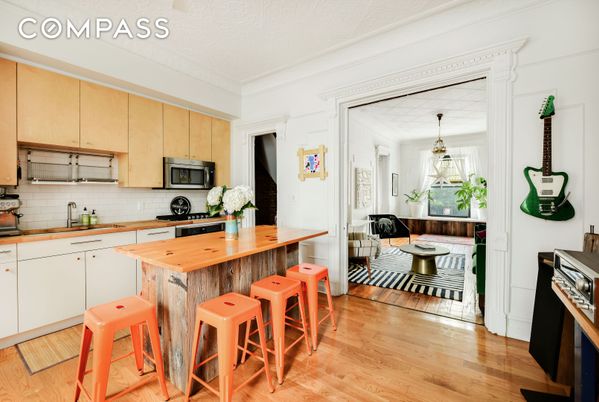 Interior, Kitchen, Wood Texture Flooring