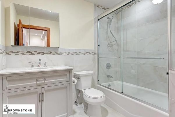 Bathroom, Glass Shower, Interior, Marble Walls, Recessed Lighting