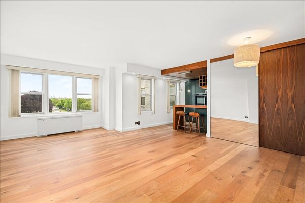 Chandelier, Dining room, Empty room, Interior, Wooden Beams, Wood Texture Flooring