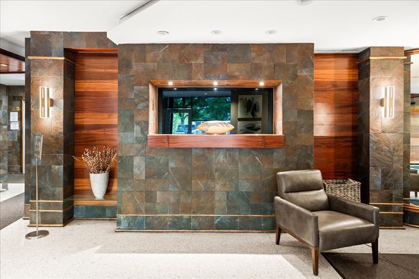 Elevator, Interior, Recessed Lighting, Wooden Walls