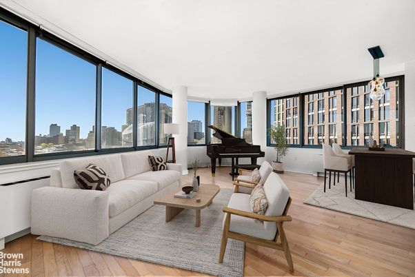 Interior, Living room, Pendant Lights, Piano, Wood Texture Flooring