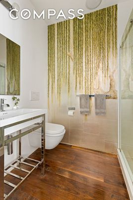 Bathroom, Interior, Wood Texture Flooring