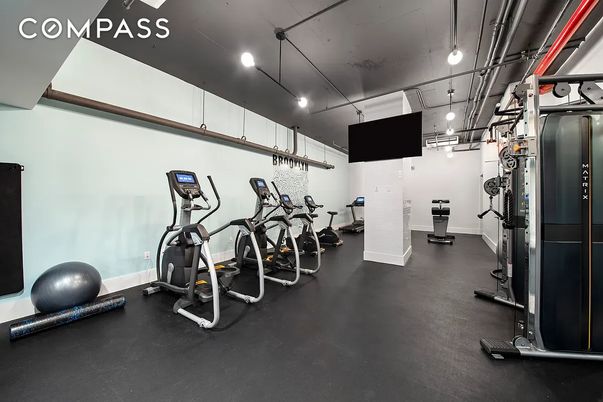 Fitness Equipment, Gym, Interior, Recessed Lighting