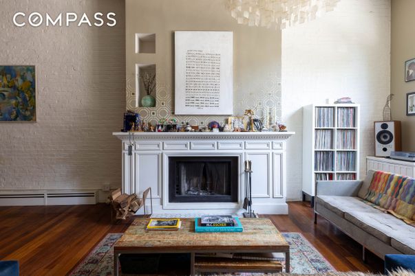 Fireplace, Interior, Wood Texture Flooring