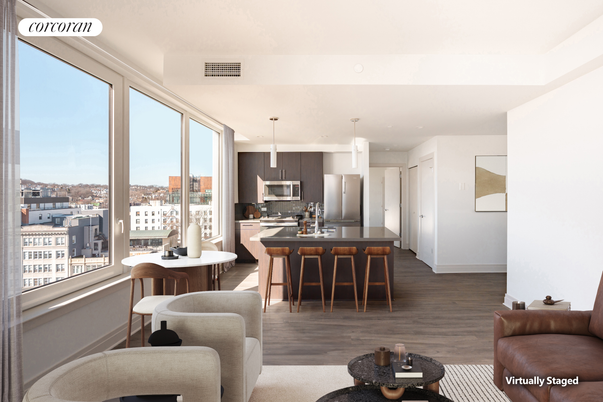 Interior, Kitchen, Pendant Lights, Stainless Steel Appliances, Wood Texture Flooring
