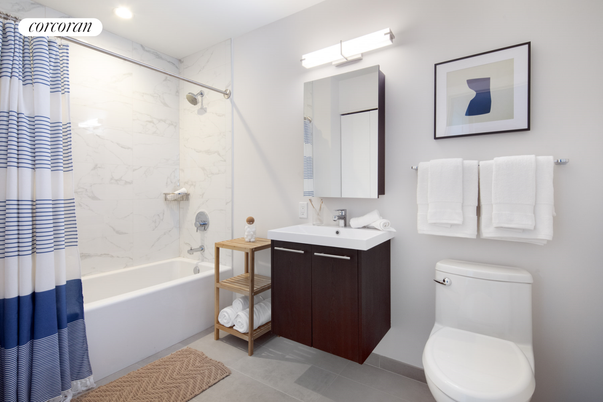 Bathroom, Interior, Marble Walls, Recessed Lighting