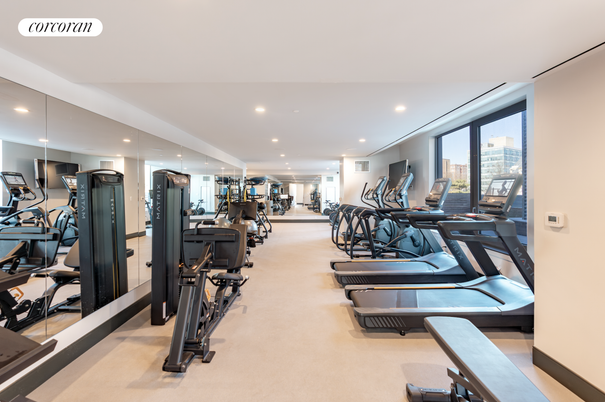 Fitness Equipment, Gym, Interior, Recessed Lighting