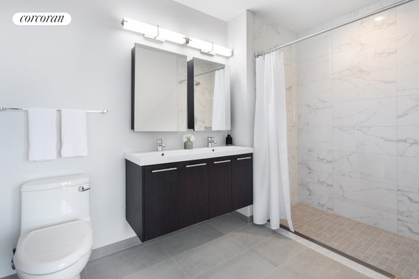 Bathroom, Dual Sink Vanities, Interior, Marble Walls