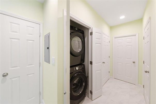Interior, Marble, Recessed Lighting, Utility Closets, Washer