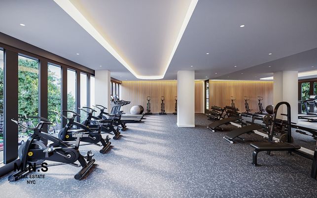 Fitness Equipment, Gym, Interior, Recessed Lighting