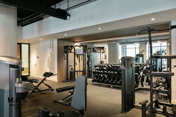 Fitness Equipment, Gym, Interior, Recessed Lighting