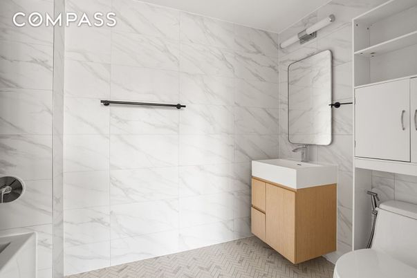 Bathroom, Interior, Marble Walls