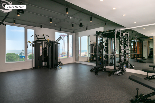 Fitness Equipment, Interior, Recessed Lighting