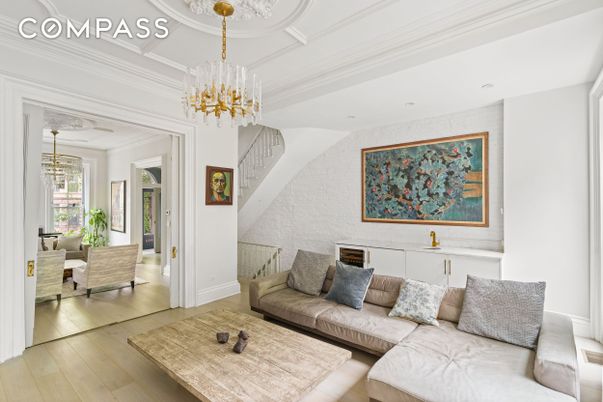 Chandelier, Interior, Living room, Pendant Lights, Wood Texture Flooring