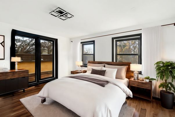 Bedroom, Interior, Wood Texture Flooring