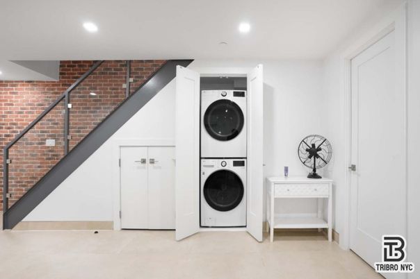 Interior, Recessed Lighting, Stone Walls, Utility Closets, Washer