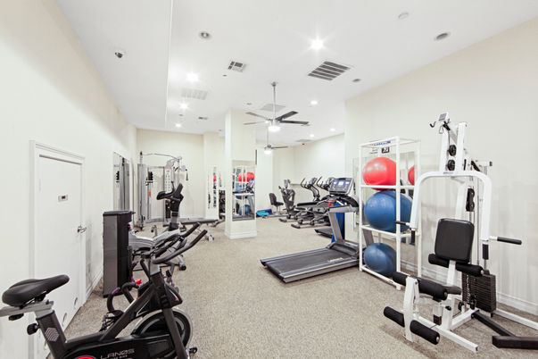 Fitness Equipment, Gym, Interior, Recessed Lighting