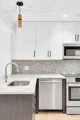 Interior, Kitchen, Pendant Lights, Recessed Lighting, Stainless Steel Appliances